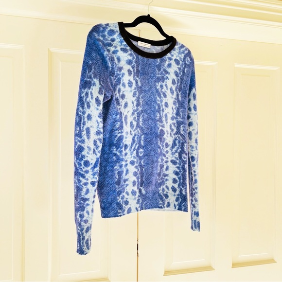 Equipment blue cashmere print crewneck sweater - Picture 8 of 13